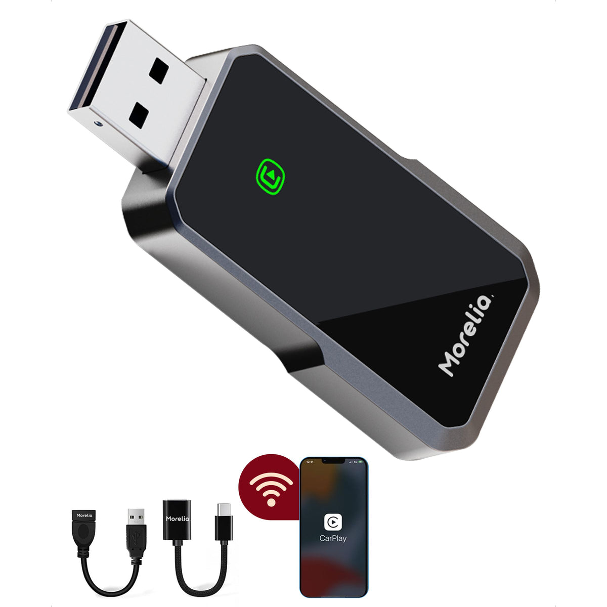 Morelia® Premium Draadloos 2 in 1 CarPlay