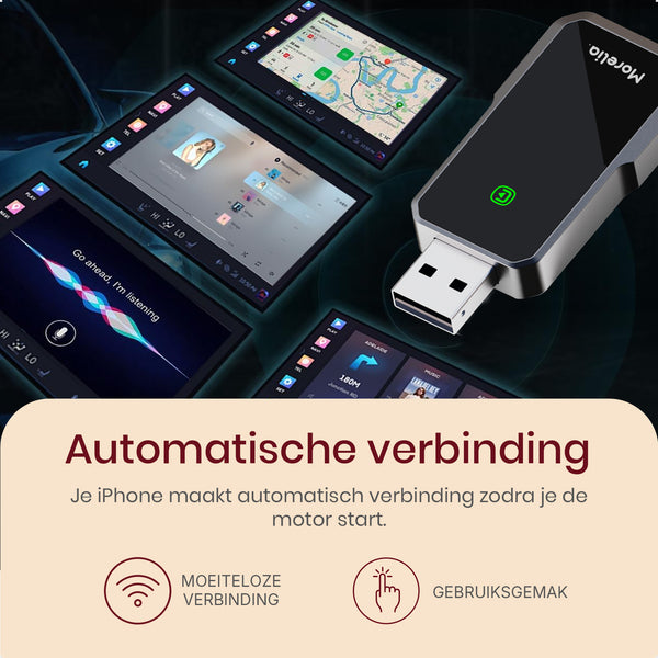 Morelia® Premium Draadloos 2 in 1 CarPLay
