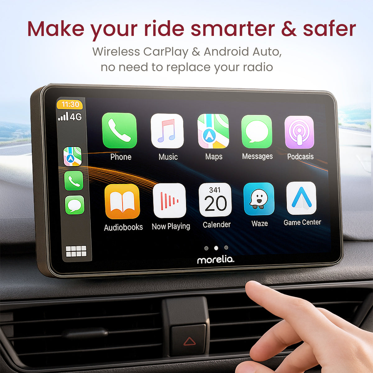 Morelia® Carplay Scherm - 7 inch